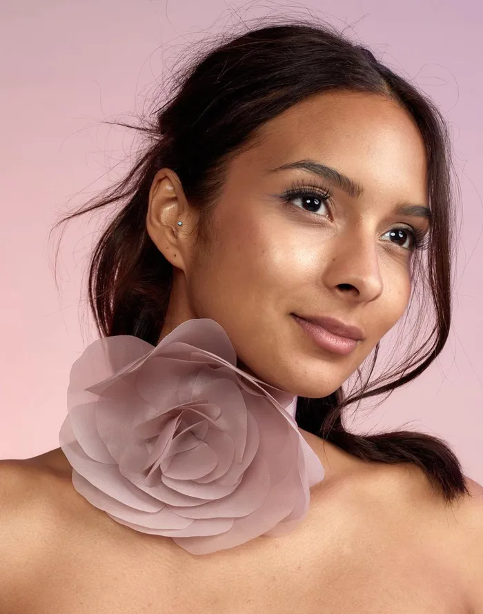 Organza Flower Ties 8211 Blush Women Cynthia Rowley Accessories