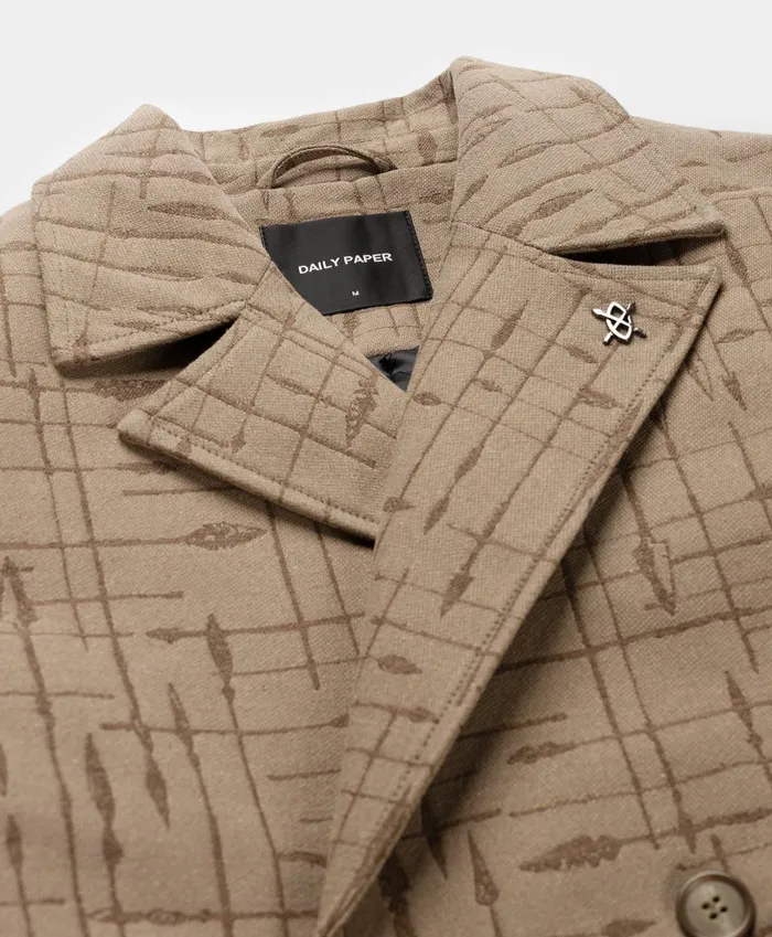 Oxford Beige Rashawn Long Jacket Men Daily Paper Jackets