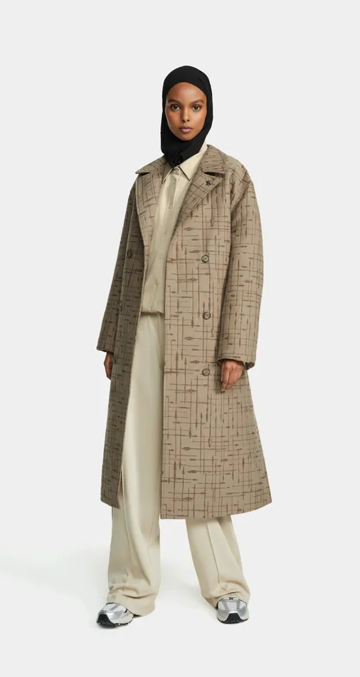 Oxford Beige Rashawn Long Jacket Men Daily Paper Jackets
