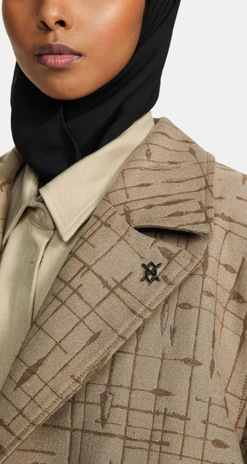 Oxford Beige Rashawn Long Jacket Men Daily Paper Jackets