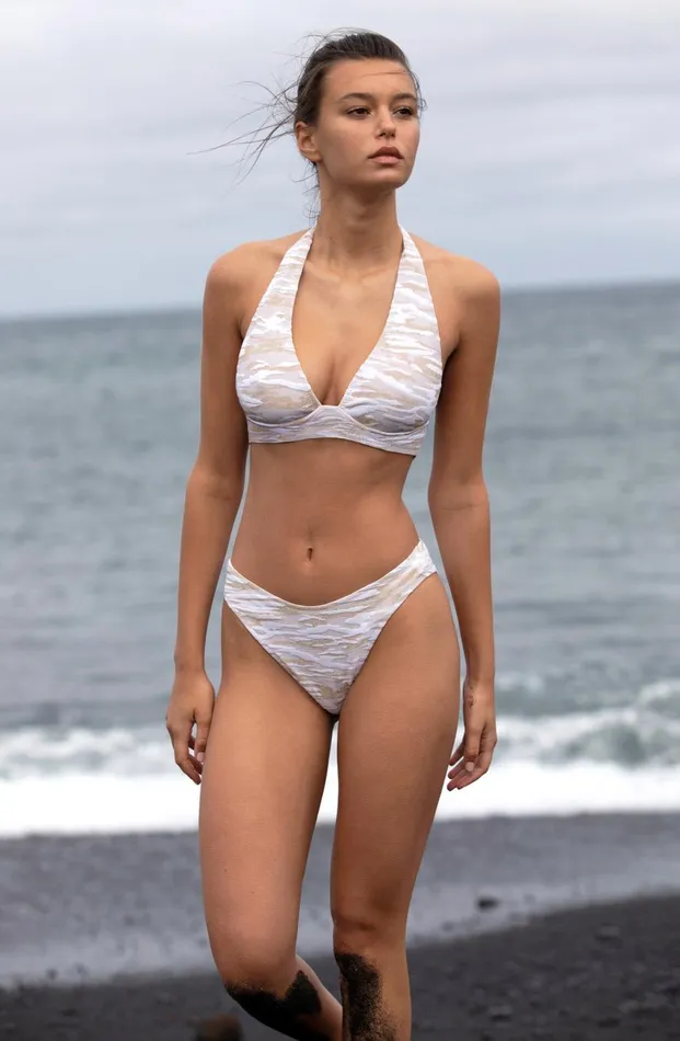 Pain De Sucre Bikinis Women Lorea Gold Camo
