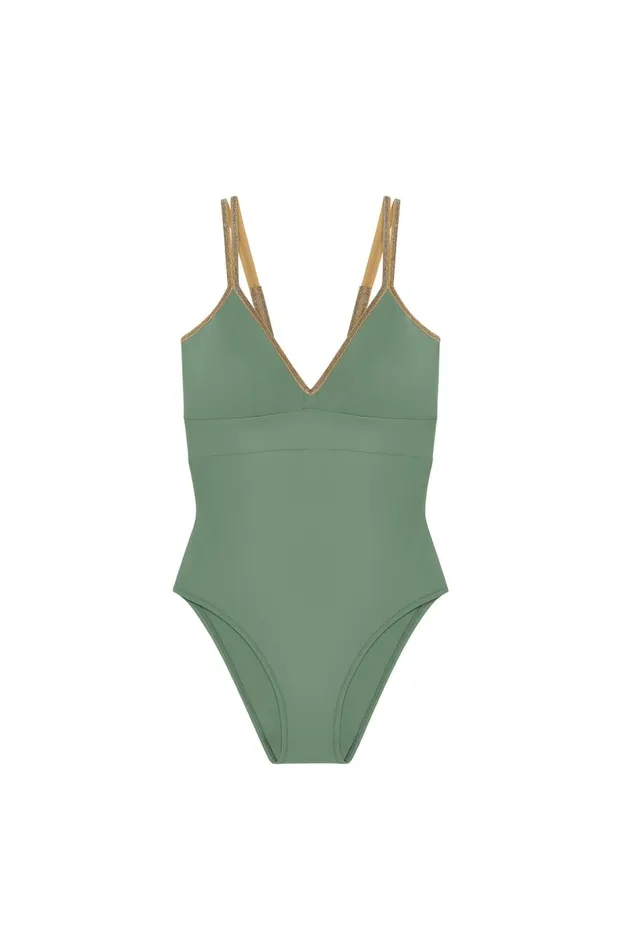 Pain De Sucre Onepiece Swimsuits Women Laos Almond