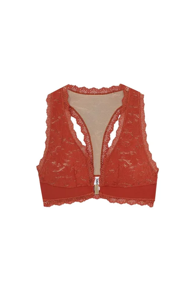 Pain De Sucre Wireless Bras Women Stely Brick Red Brick