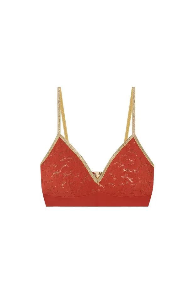 Pain De Sucre Wireless Bras Women Swann Brick Red Brick