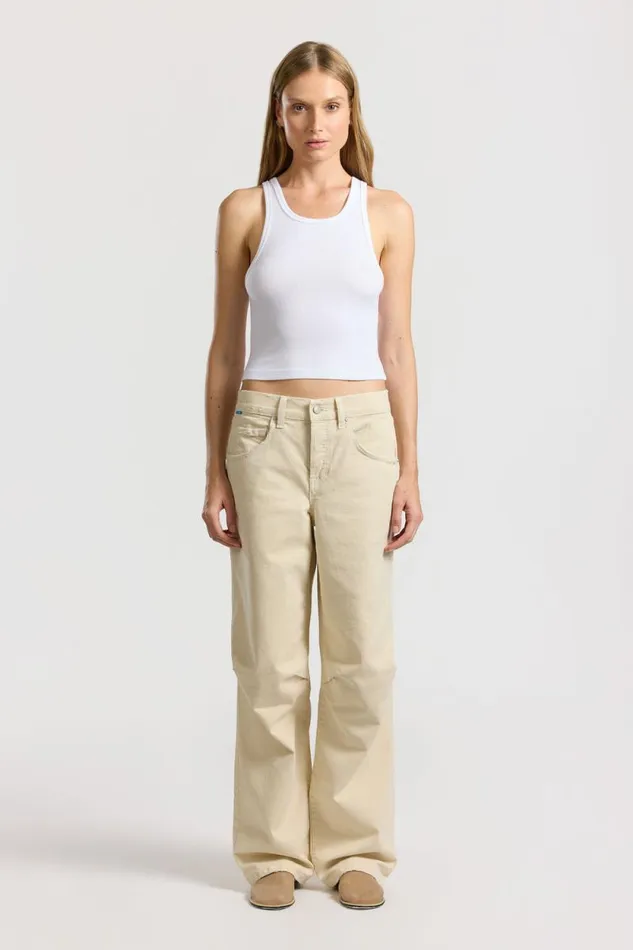 Pants Women COTTON CITIZEN Mila Pant Ecru Pants Women COTTON CITIZEN Mila Pant Ecru