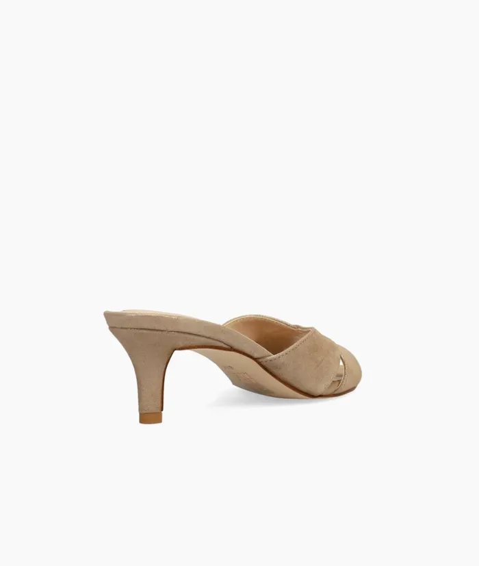 Pelle Moda Bea Slide 8211 Taupe Dark Taupe Shimmer Suede Women Low Heels Pelle Moda Bea Slide 8211 Taupe Dark Taupe Shimmer Suede Women Low Heels