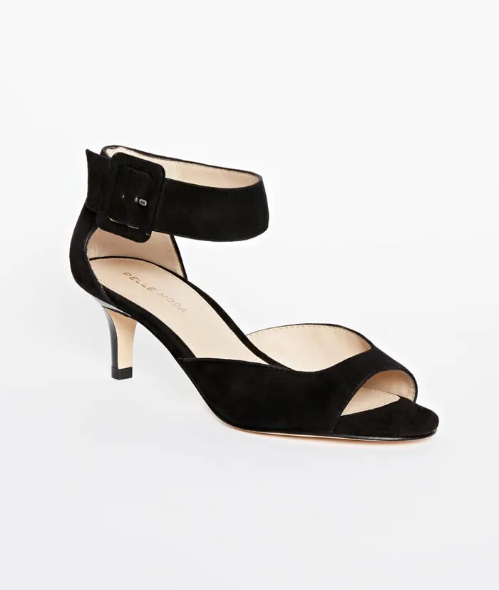 Pelle Moda Berlin Low Heel 8211 Black Black Kid Suede Women Low Heels Pelle Moda Berlin Low Heel 8211 Black Black Kid Suede Women Low Heels