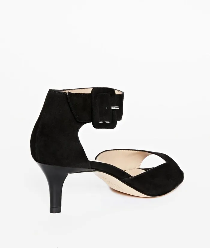 Pelle Moda Berlin Low Heel 8211 Black Black Kid Suede Women Low Heels Pelle Moda Berlin Low Heel 8211 Black Black Kid Suede Women Low Heels