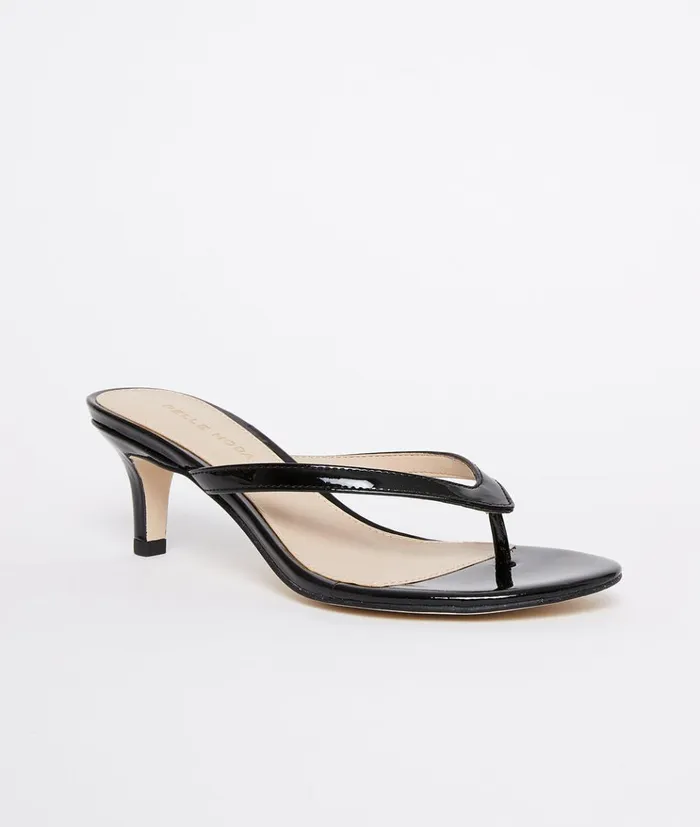 Pelle Moda Effi 4 Low Heel 8211 Black Black Patent Women Sandals Pelle Moda Effi 4 Low Heel 8211 Black Black Patent Women Sandals