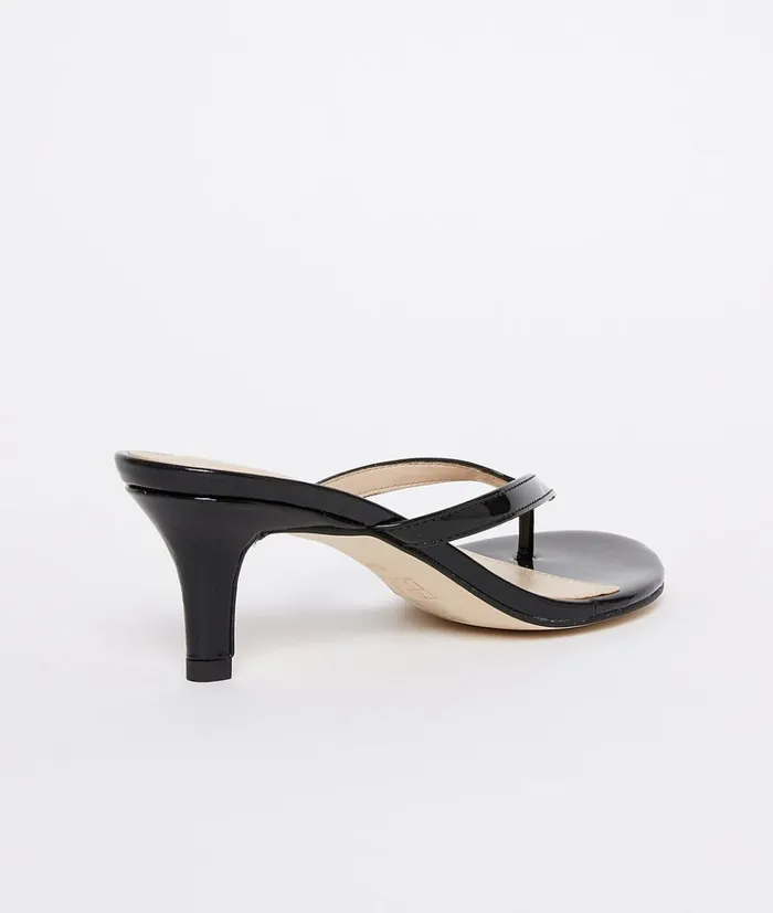 Pelle Moda Effi 4 Low Heel 8211 Black Black Patent Women Sandals Pelle Moda Effi 4 Low Heel 8211 Black Black Patent Women Sandals