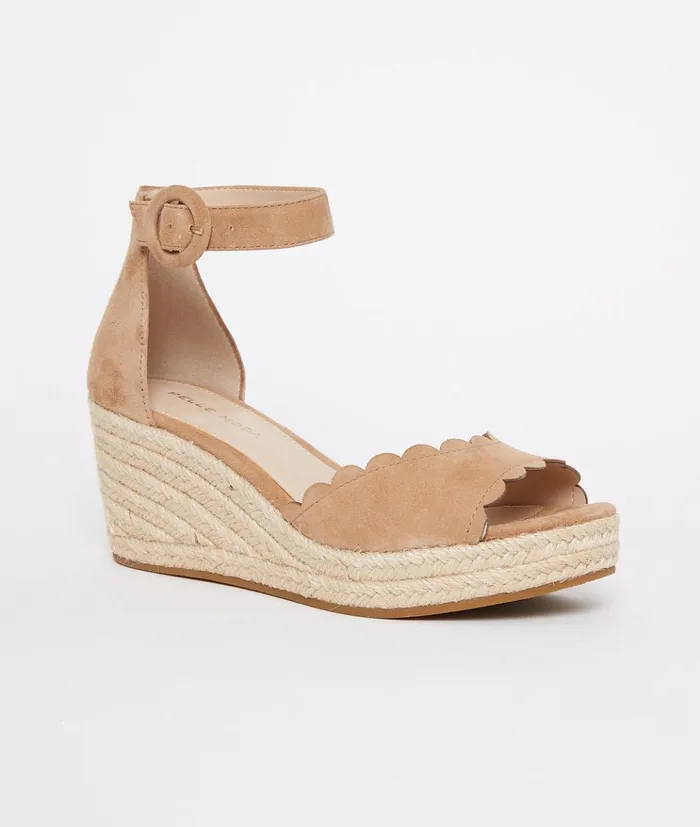 Pelle Moda Krisa Wedge 8211 Latte Latte Kid Suede Women Wedges Pelle Moda Krisa Wedge 8211 Latte Latte Kid Suede Women Wedges