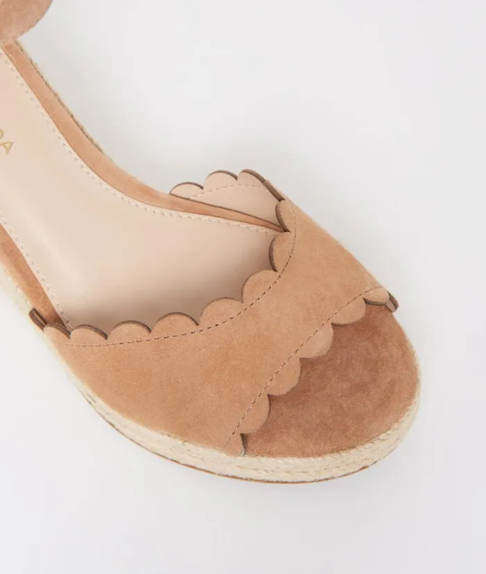Pelle Moda Krisa Wedge 8211 Latte Latte Kid Suede Women Wedges Pelle Moda Krisa Wedge 8211 Latte Latte Kid Suede Women Wedges