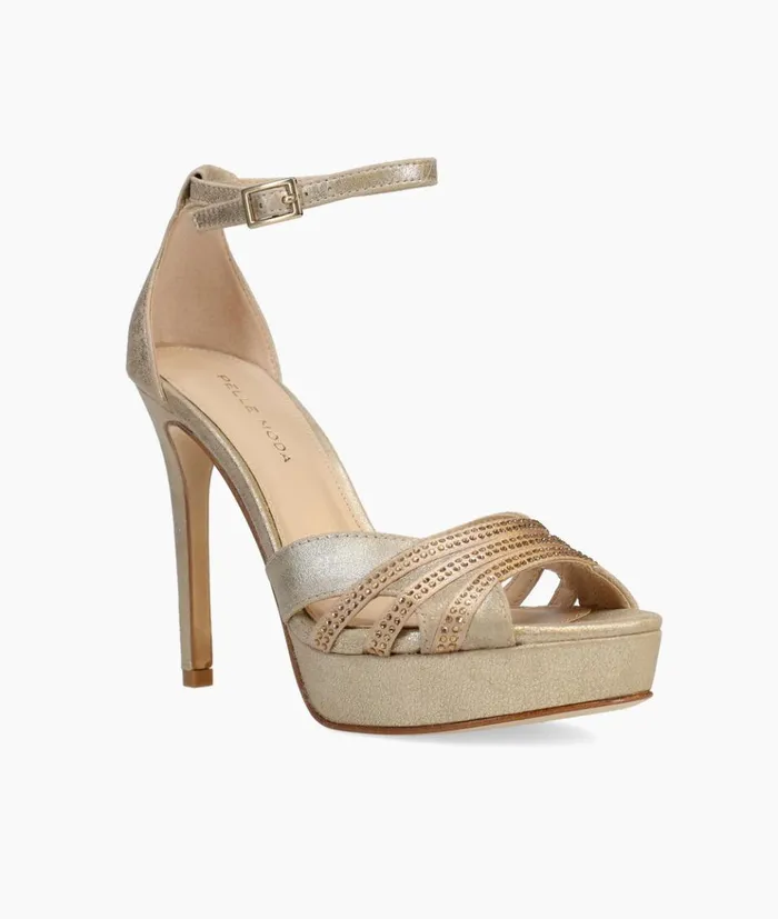 Pelle Moda Olwyn Platform 8211 Platinum Gold Platinum Gold SatinMetallic Suede Women High Heels Pelle Moda Olwyn Platform 8211 Platinum Gold Platinum Gold SatinMetallic Suede Women High Heels