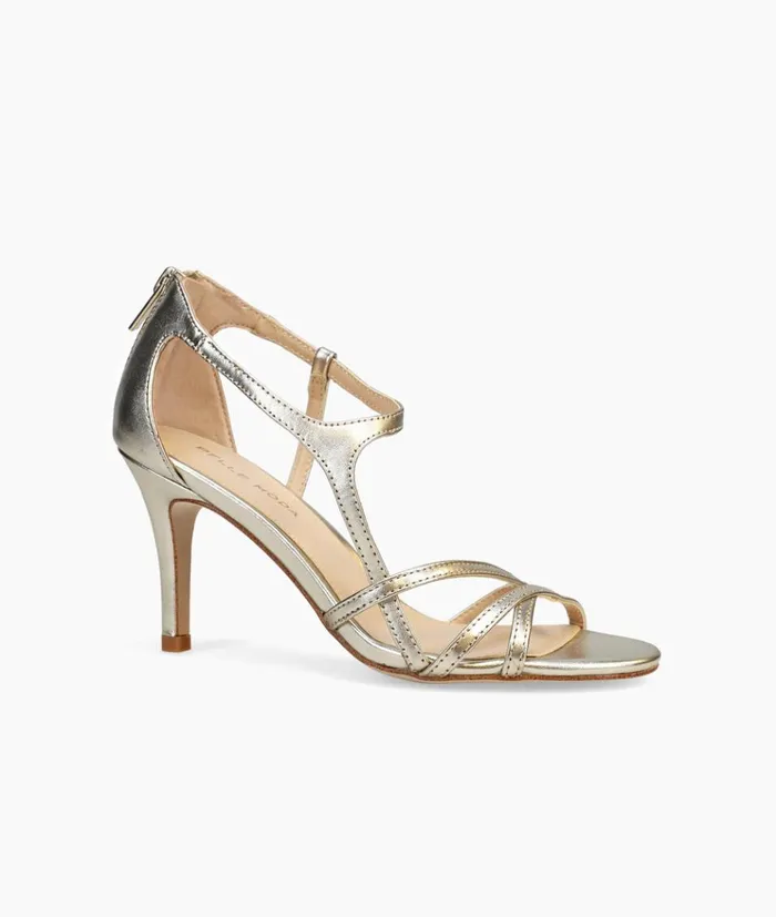 Pelle Moda Ruby Mid Heel 8211 Gold Platinum Gold Metallic Nappa Women High Heels Pelle Moda Ruby Mid Heel 8211 Gold Platinum Gold Metallic Nappa Women High Heels
