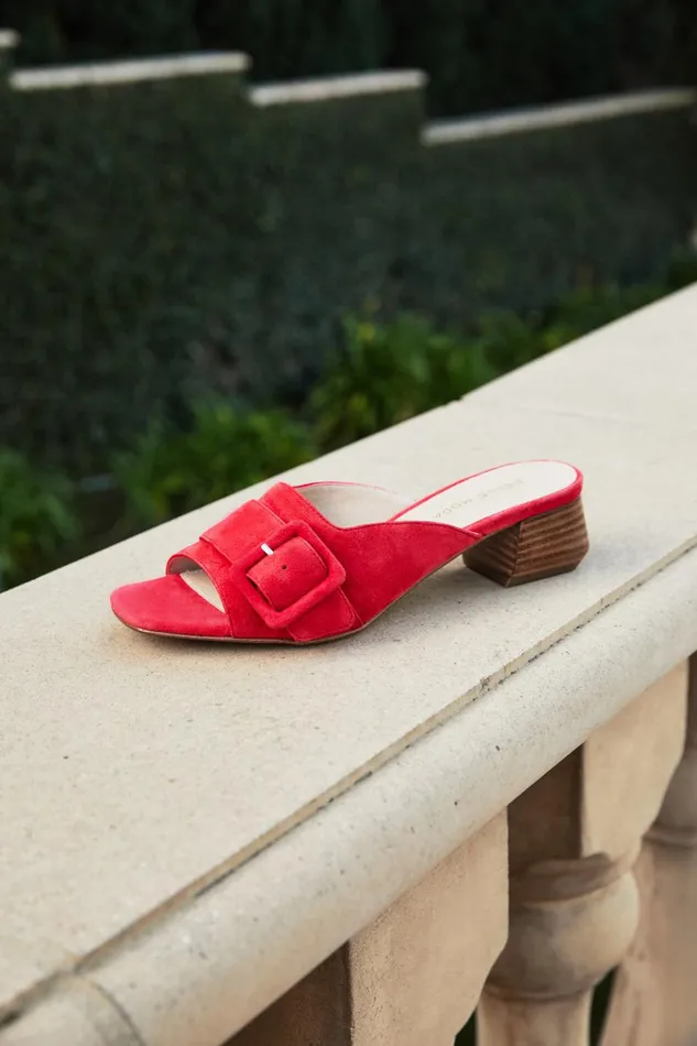 Pelle Moda Tala Slip On 8211 Flame Flame Kid Suede Women Low Heels Pelle Moda Tala Slip On 8211 Flame Flame Kid Suede Women Low Heels