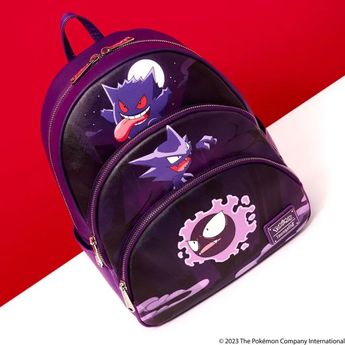 Pokmon Gengar Evolution Triple Pocket Mini Backpack Unisex Loungefly Backpacks Pokmon Gengar Evolution Triple Pocket Mini Backpack Unisex Loungefly Backpacks