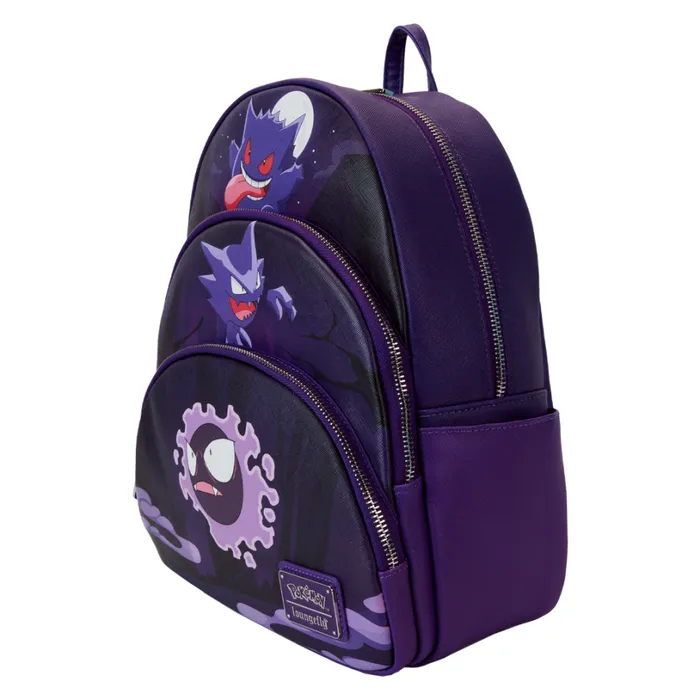 Pokmon Gengar Evolution Triple Pocket Mini Backpack Unisex Loungefly Backpacks Pokmon Gengar Evolution Triple Pocket Mini Backpack Unisex Loungefly Backpacks