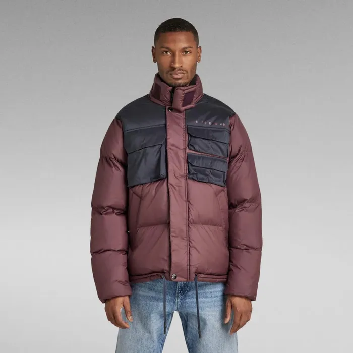 Puffer Jackets MenWomen GStar RAW Unisex Attac Utility Puffer Vineyard Wine