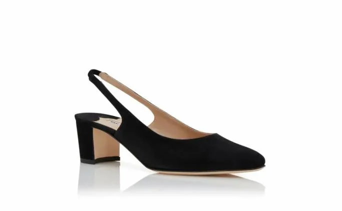 Pumps Women Manolo Blahnik ALLURASANBlack Suede Slingback Pumps Pumps Women Manolo Blahnik ALLURASANBlack Suede Slingback Pumps