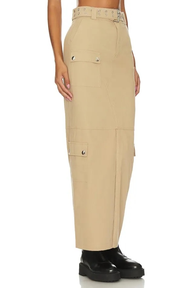 Remy Maxi Skirt Taupe Neutral Women Lovers and Friends Skirts