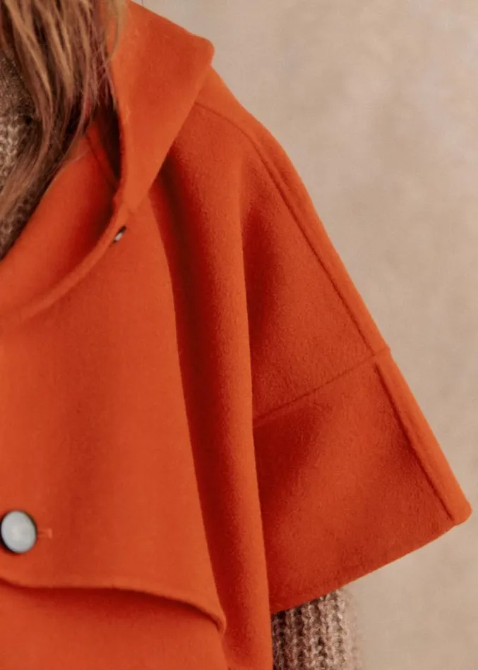 Szane Jackets and Coats Womens Donovan Cape Sienna