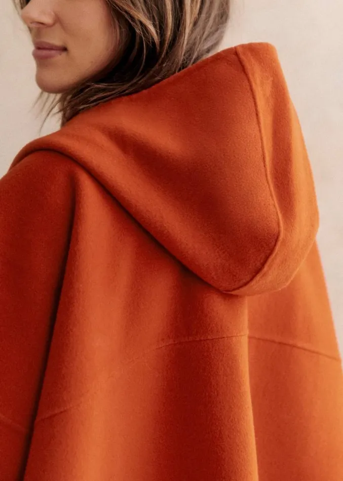 Szane Jackets and Coats Womens Donovan Cape Sienna