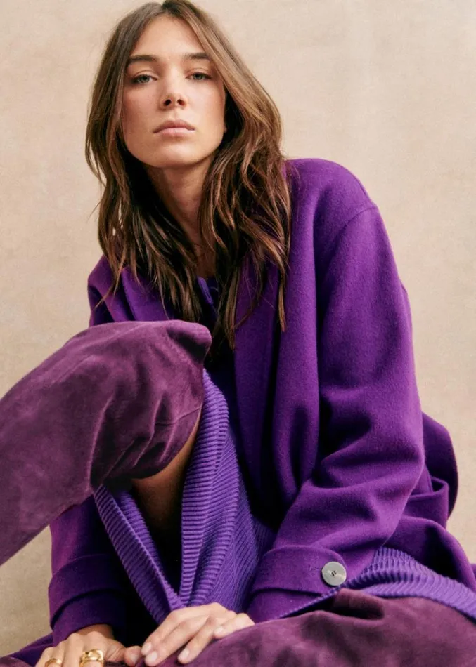 Szane Jackets and Coats Womens Mederick Coat Purple