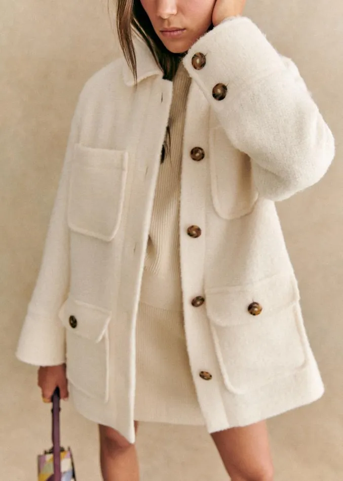 Szane Jackets and Coats Womens Paolo Coat Ecru
