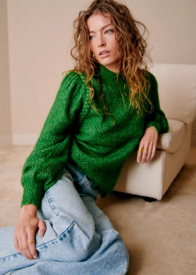 Szane Knitwear Womens Anneka Jumper 70039s Green