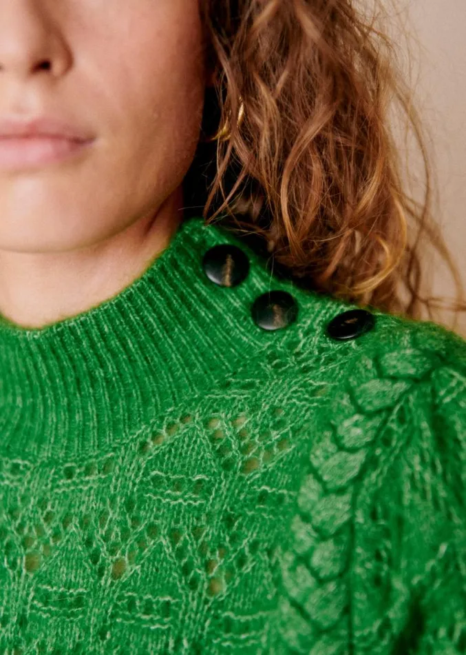 Szane Knitwear Womens Anneka Jumper 70039s Green