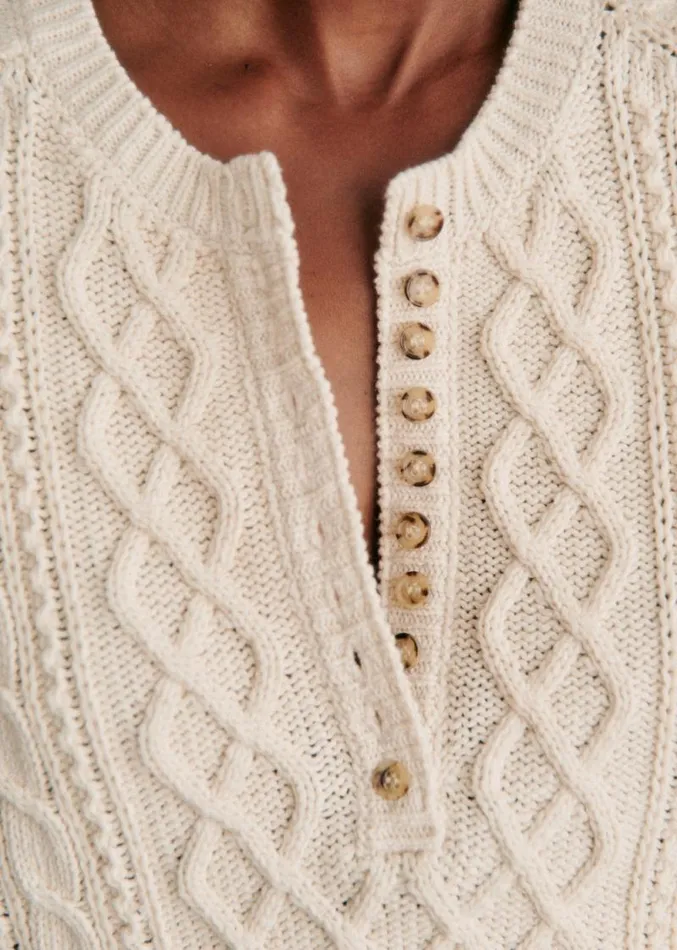 Szane Knitwear Womens Bree Jumper Cream