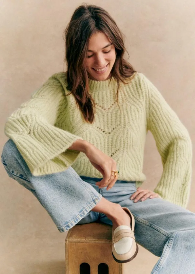 Szane Knitwear Womens Youri Jumper Pastel Green