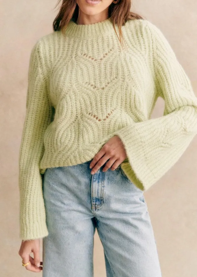 Szane Knitwear Womens Youri Jumper Pastel Green