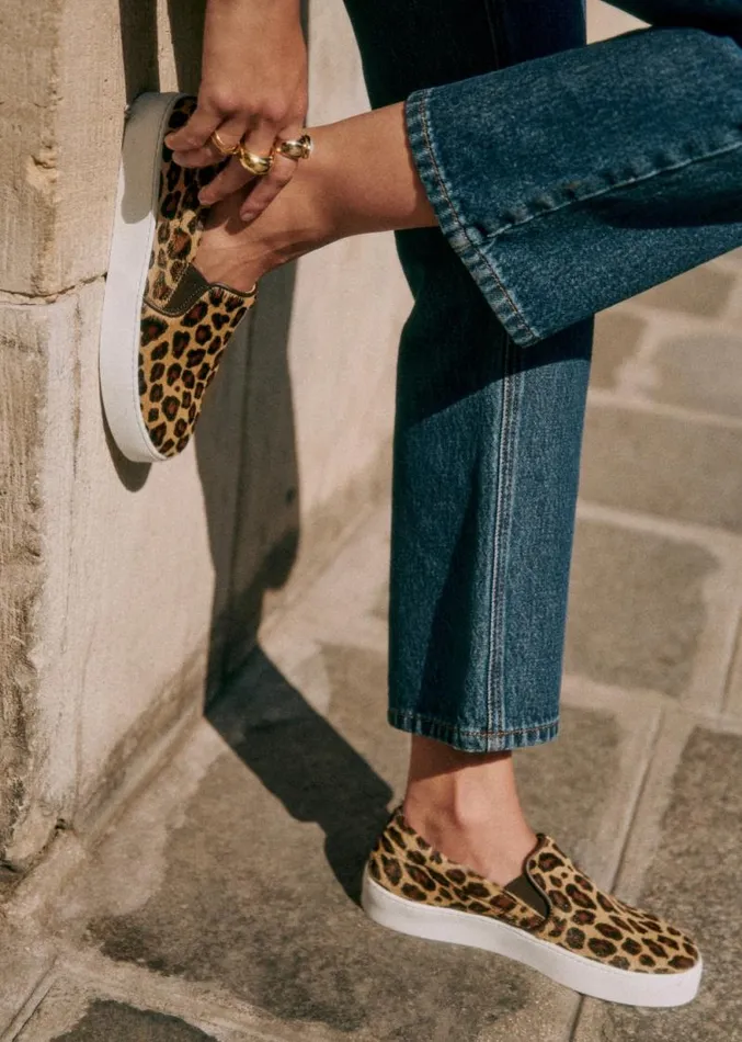 Szane Loafers and Sneakers Womens Theo Sneakers Leopard