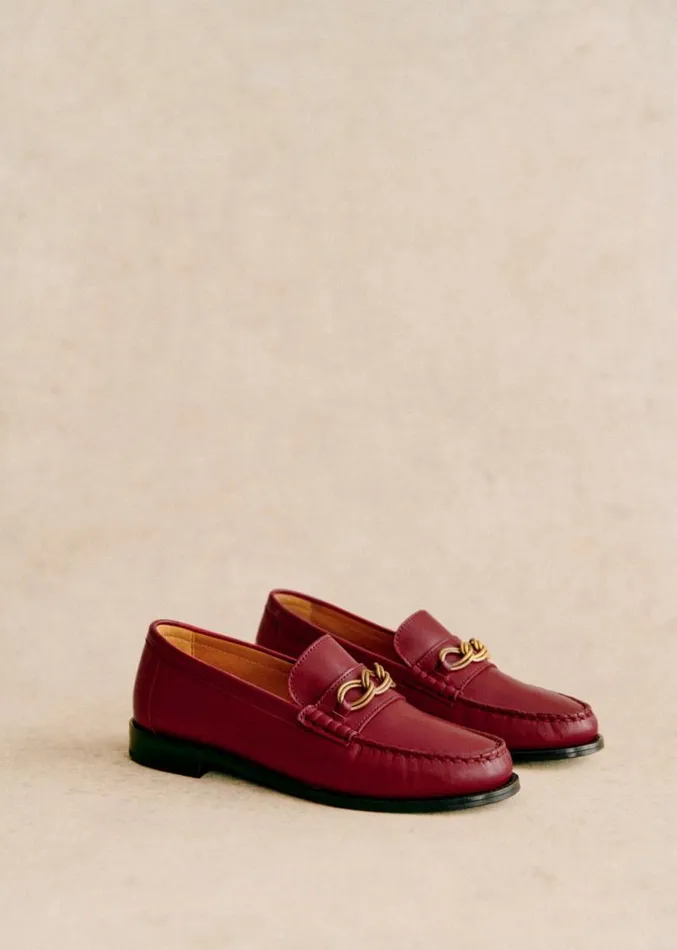 Szane Loafers and Sneakers Womens Vicky Loafers Smooth Red