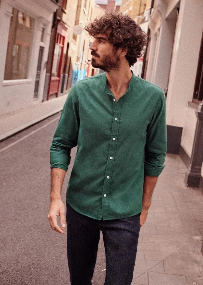 Szane Shirts Mens Benny Flannel Shirt Green