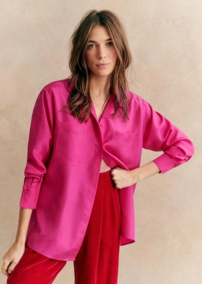 Szane Tops Womens Maxence Shirt Fuchsia