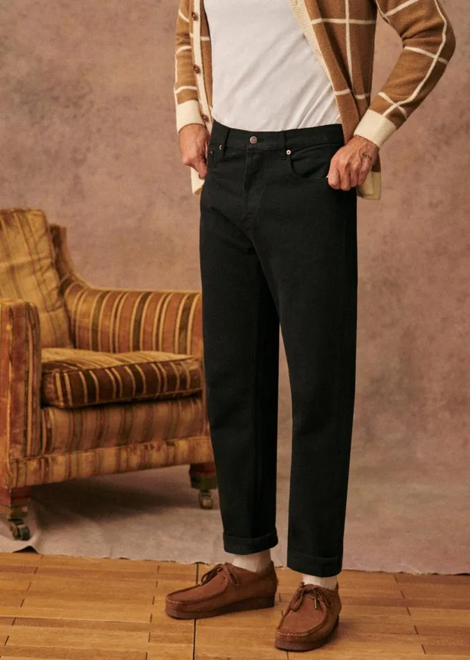 Szane Trousers Mens Wrigley Jeans Black