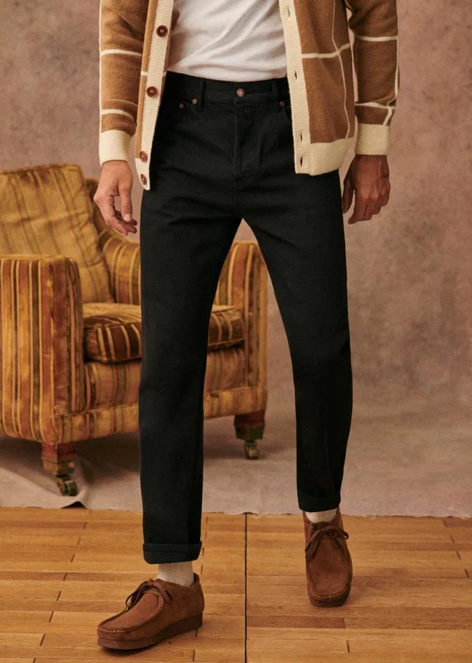 Szane Trousers Mens Wrigley Jeans Black