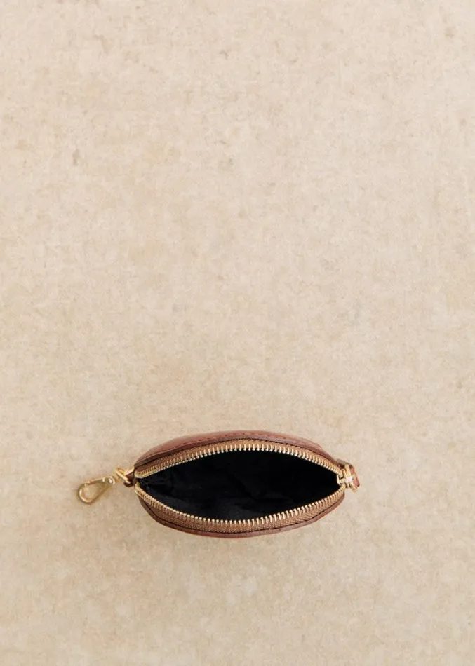 Szane Wallets Womens Sacha Coin Case Smooth Natural Leather