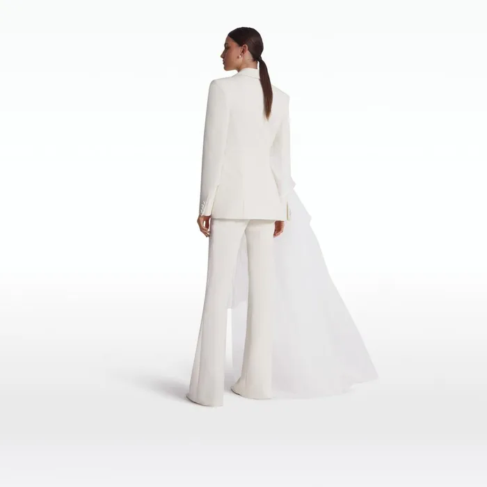 Safiyaa Alexandre Ivory Jacket Women Jackets and Coats