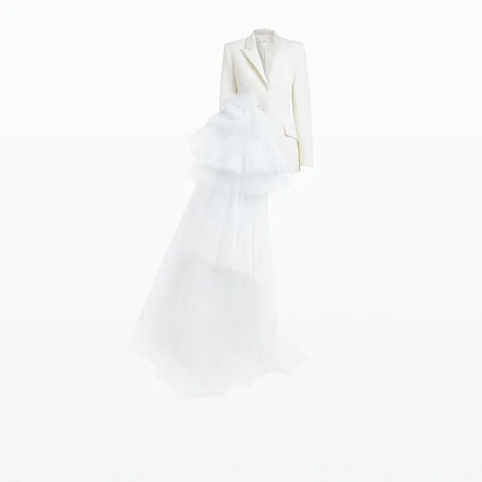 Safiyaa Alexandre Ivory Jacket Women Jackets and Coats