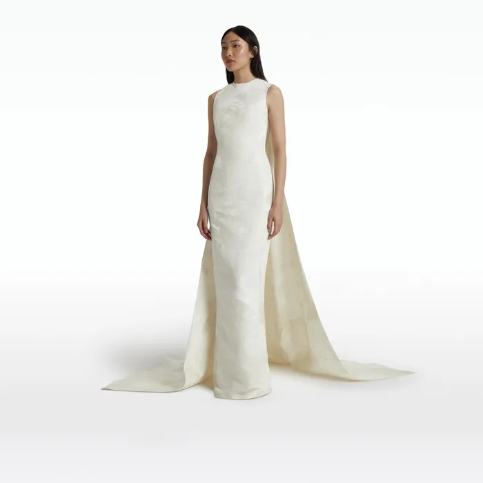 Safiyaa Alina Ivory Long Dress Women Dresses