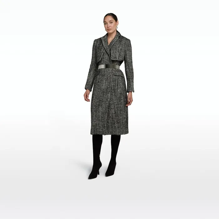 Safiyaa Ennis Black Wool Coat Women Jackets and Coats