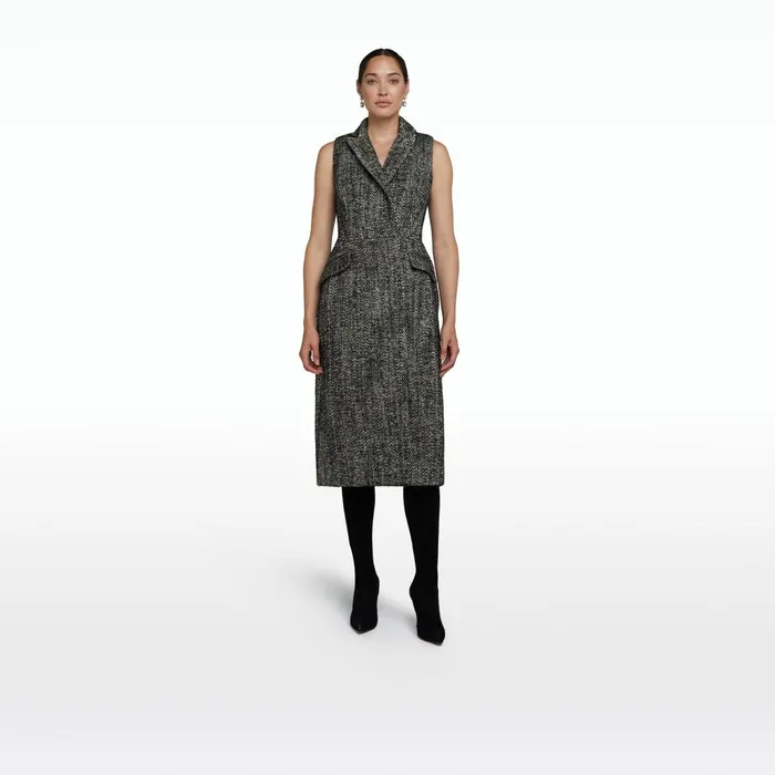 Safiyaa Ennis Black Wool Coat Women Jackets and Coats