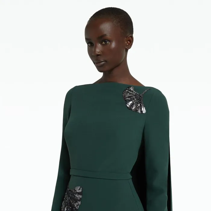 Safiyaa Ginevra Darkest Spruce Long Dress Women Dresses