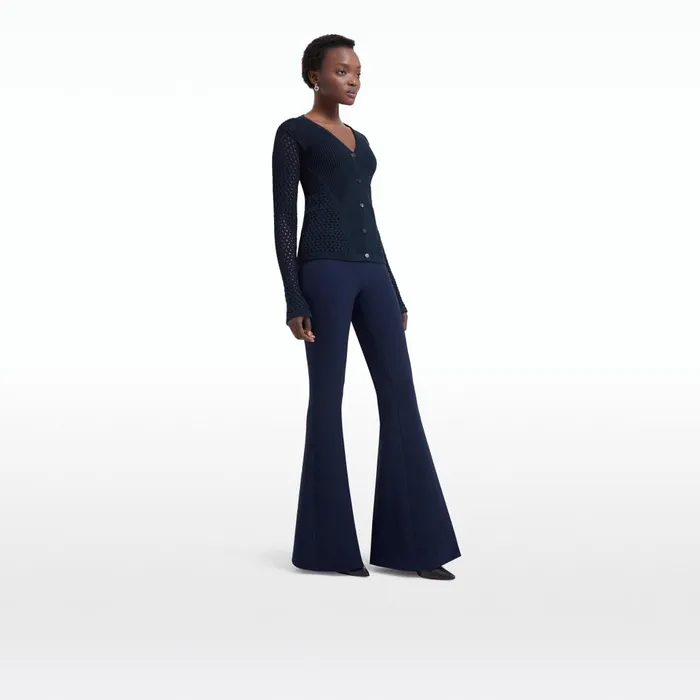 Safiyaa Halluana Maritime Blue Trousers Women Trousers