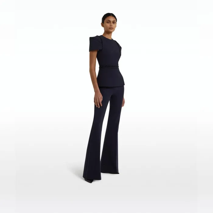 Safiyaa Halo Midnight Navy Top Women Tops