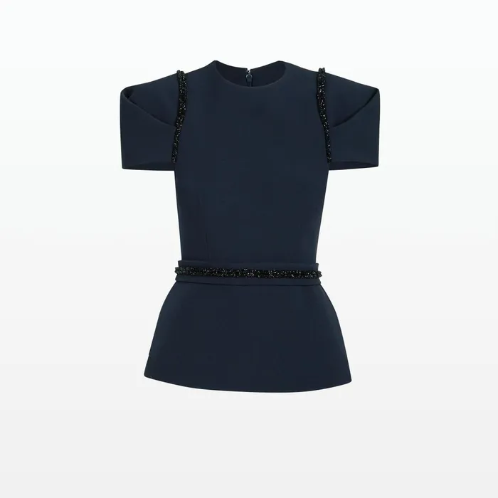 Safiyaa Halo Midnight Navy Top Women Tops
