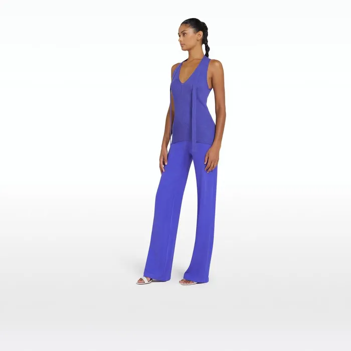 Safiyaa Lea Anemone Blue Trousers Women Trousers